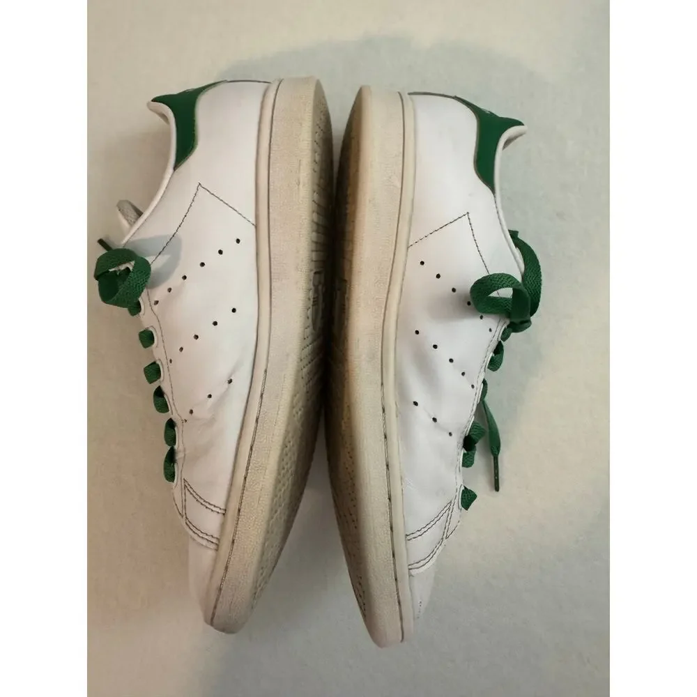 Adidas Men's Originals Stan Smith Leather Tennis Trainers White Green 7.5